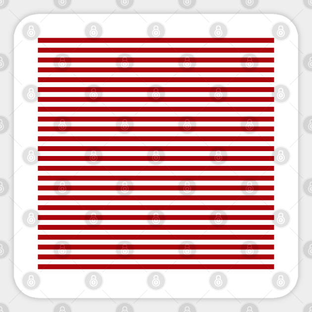 Red Nautical Lines Sticker by Peter the T-Shirt Dude